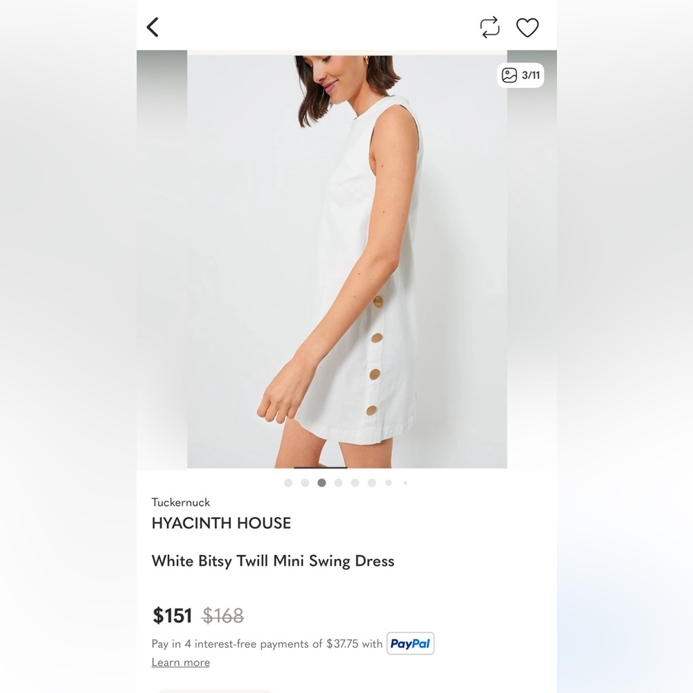 Hyacinth House Bitsy Twill Swing Dress